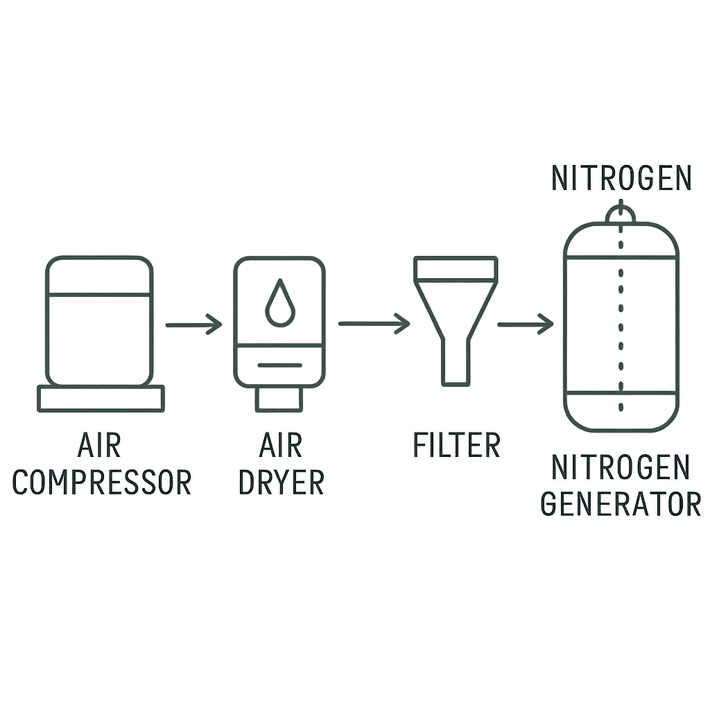 nitrogen generator diagram