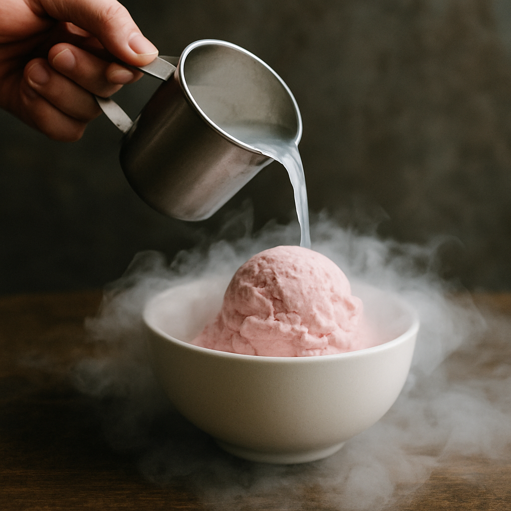 liquid nitrogen used in food