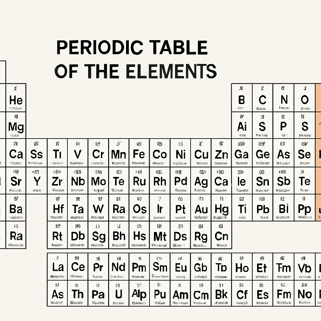 periodic table of the elements