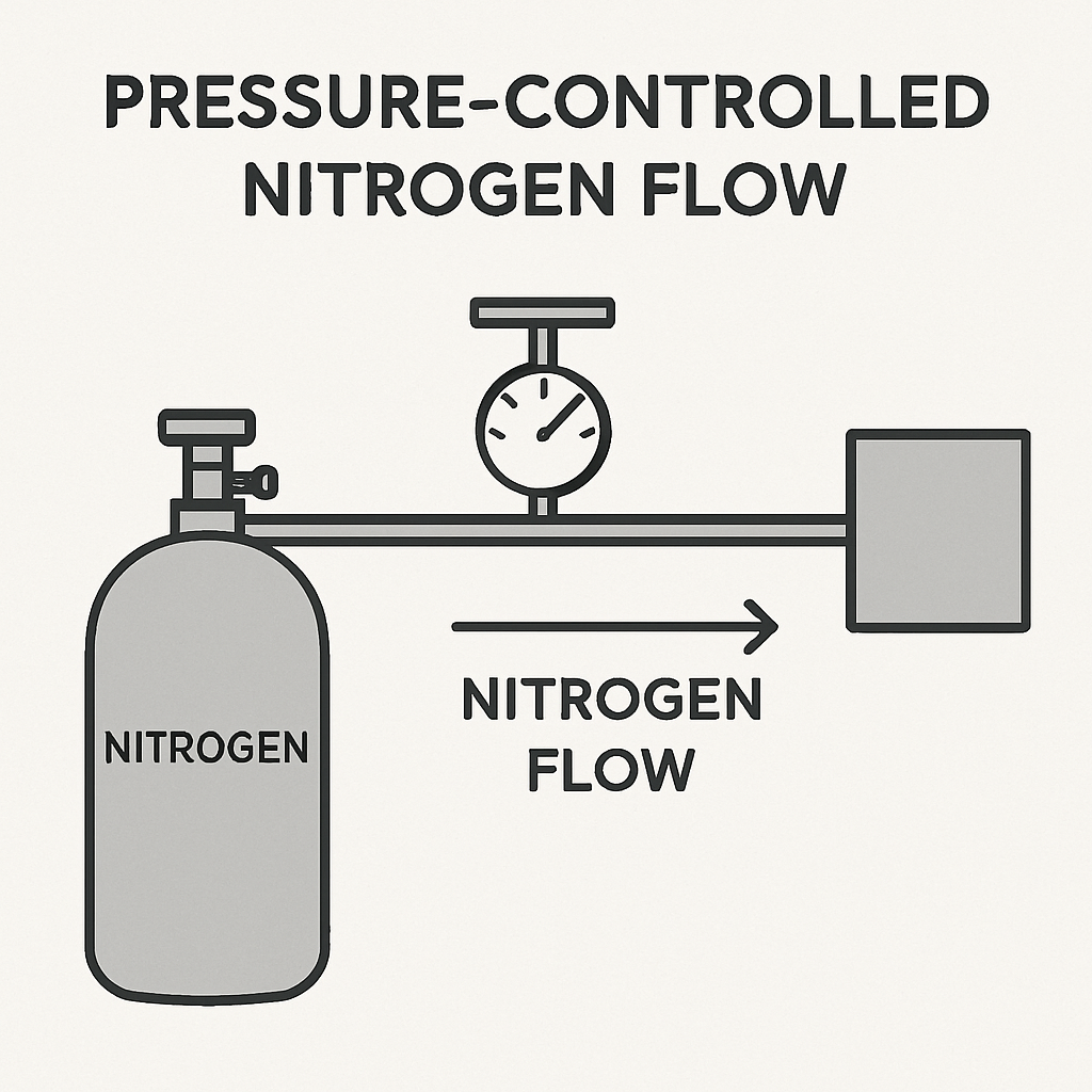 pressure controlled nitrogen flow