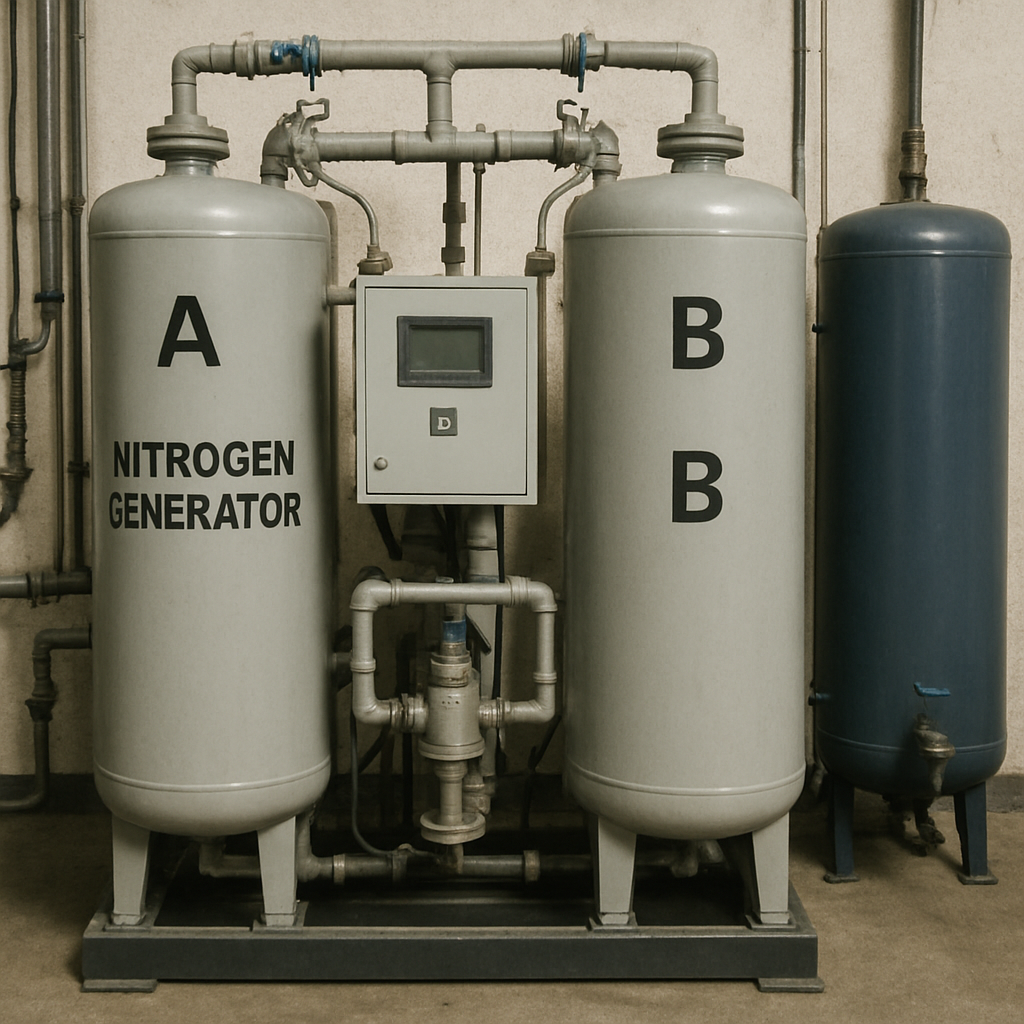 industrial nitrogen generator setup