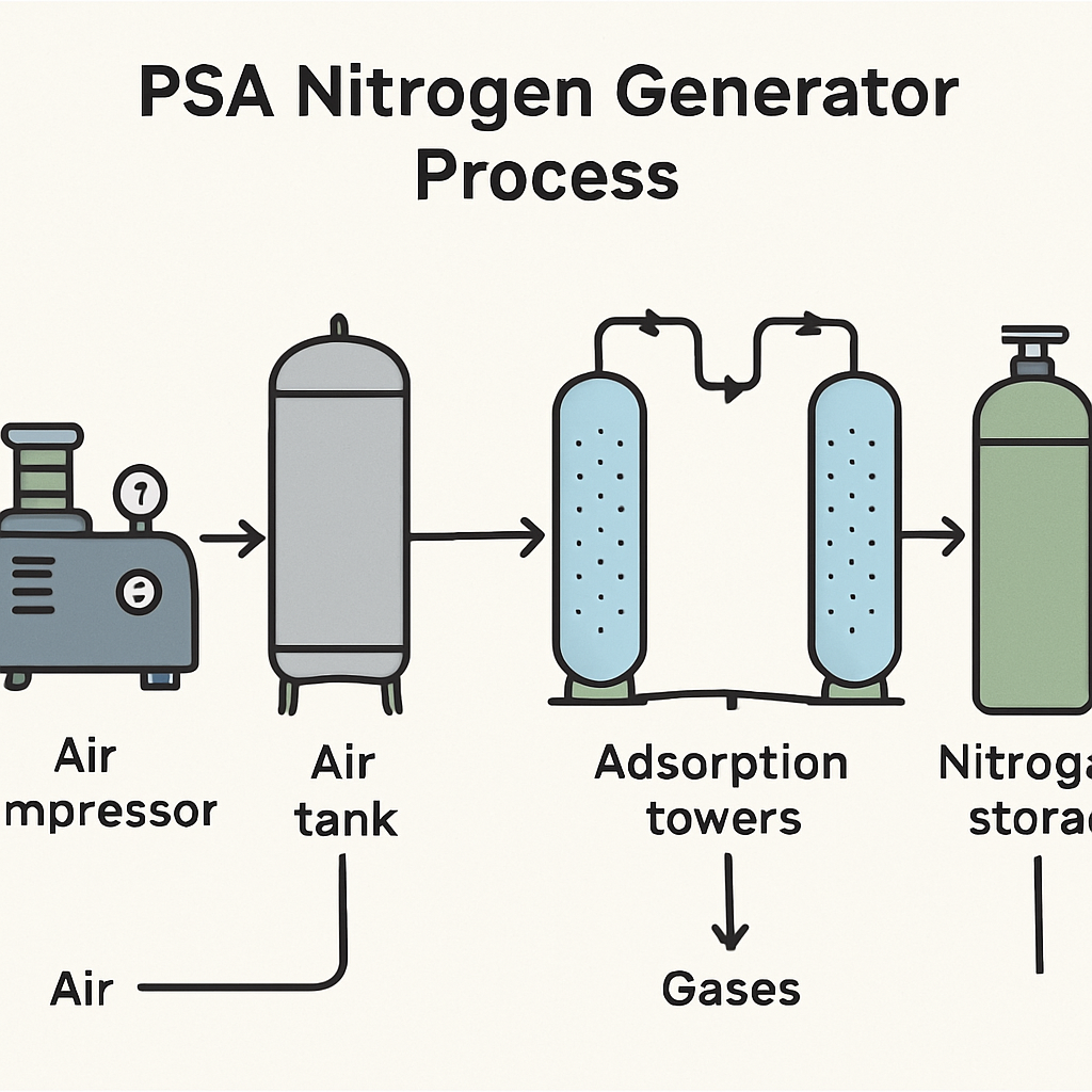 psa nitrogen generator process
