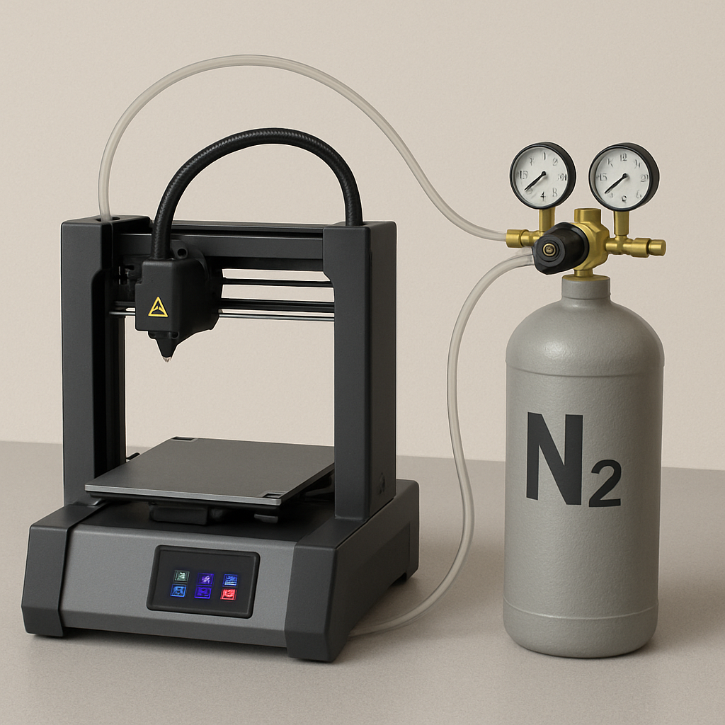 3d printer with nitrogen setup