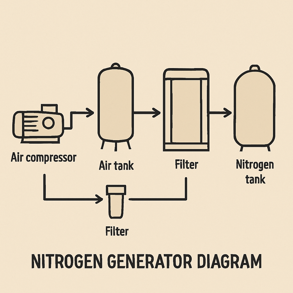 nitrogen generator diagram