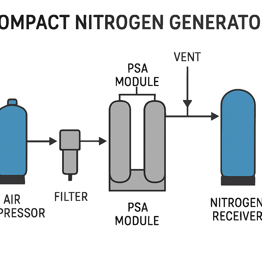 compact nitrogen generator