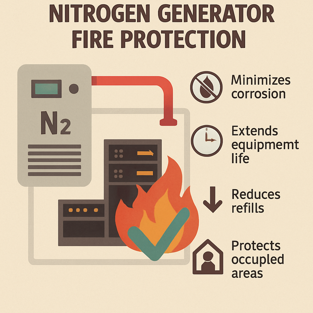 nitrogen generator fire protection