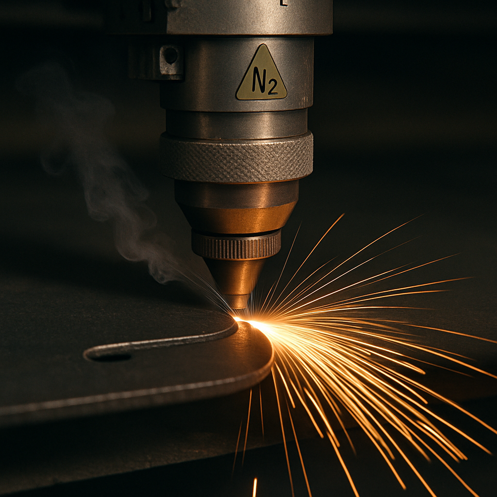 laser cutting with nitrogen
