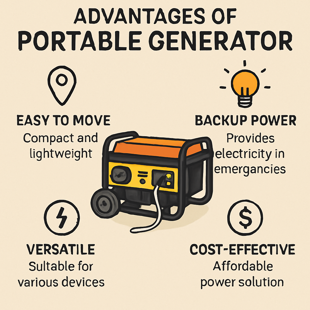 advantage of portable generator