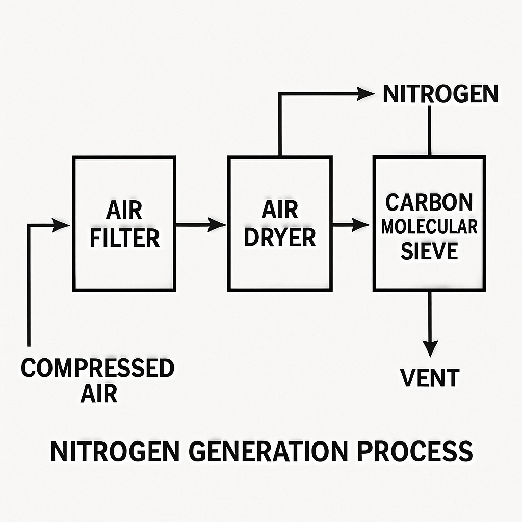 schematic of nitrogen generation