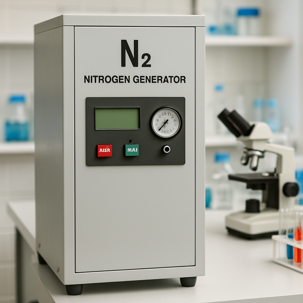 nitrogen generator in a laboratory setting